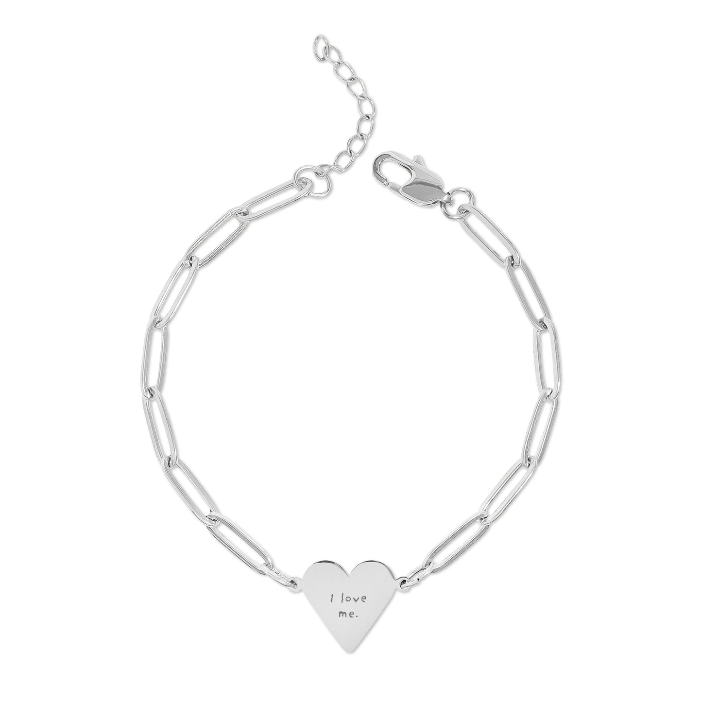 Paperclip Heart Bracelet – "I Love Me"