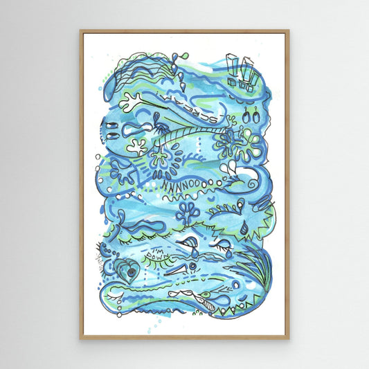 Canvas Print: Waves of Sorrow